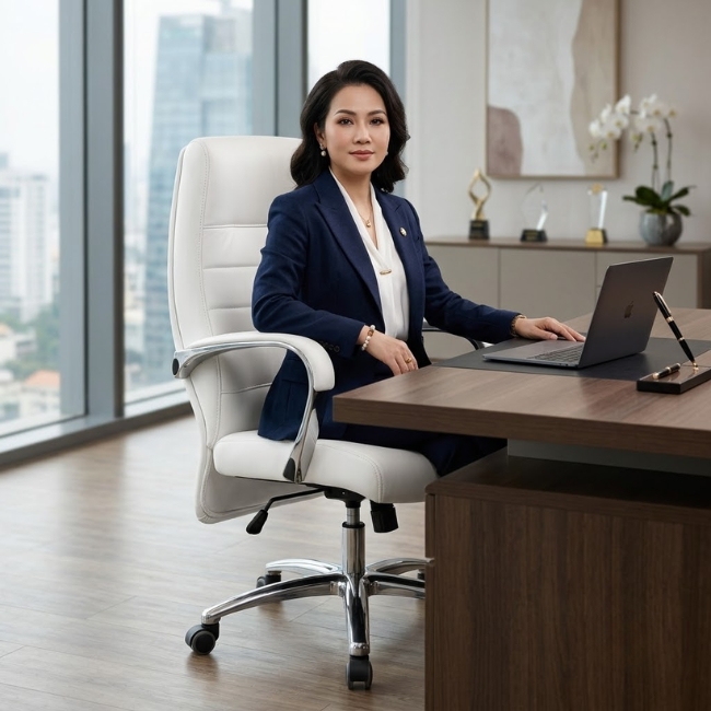 Ghế giám đốc bọc da cao cấp chân hợp kim: SG - D991 - $hienthicat